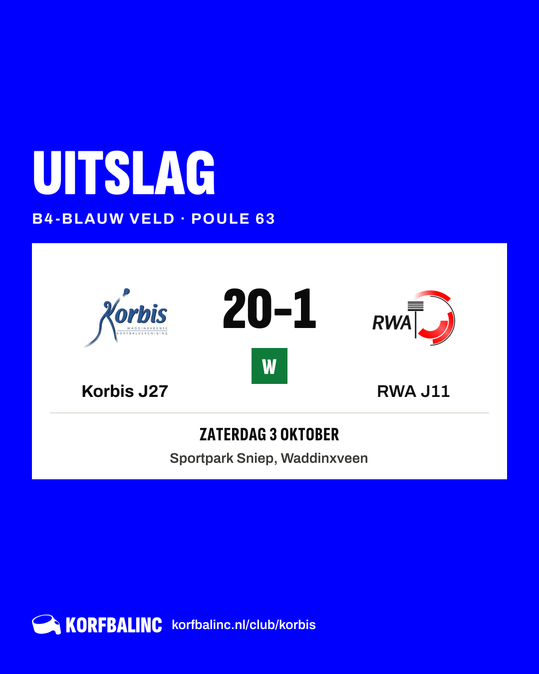 Korbis J27 - RWA J11
