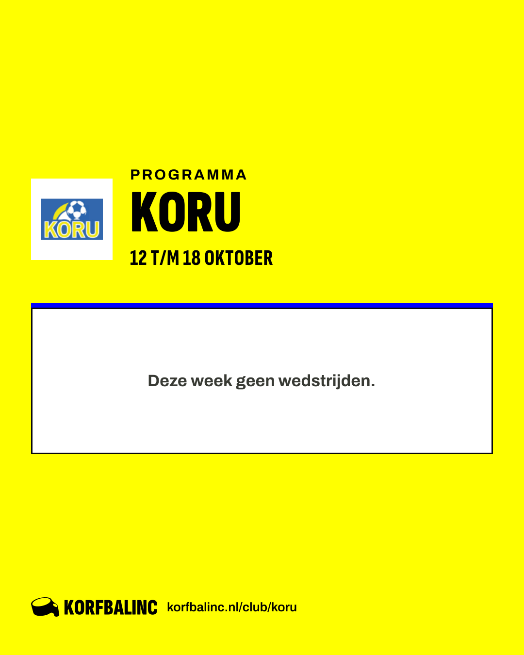Uitslagen Koru