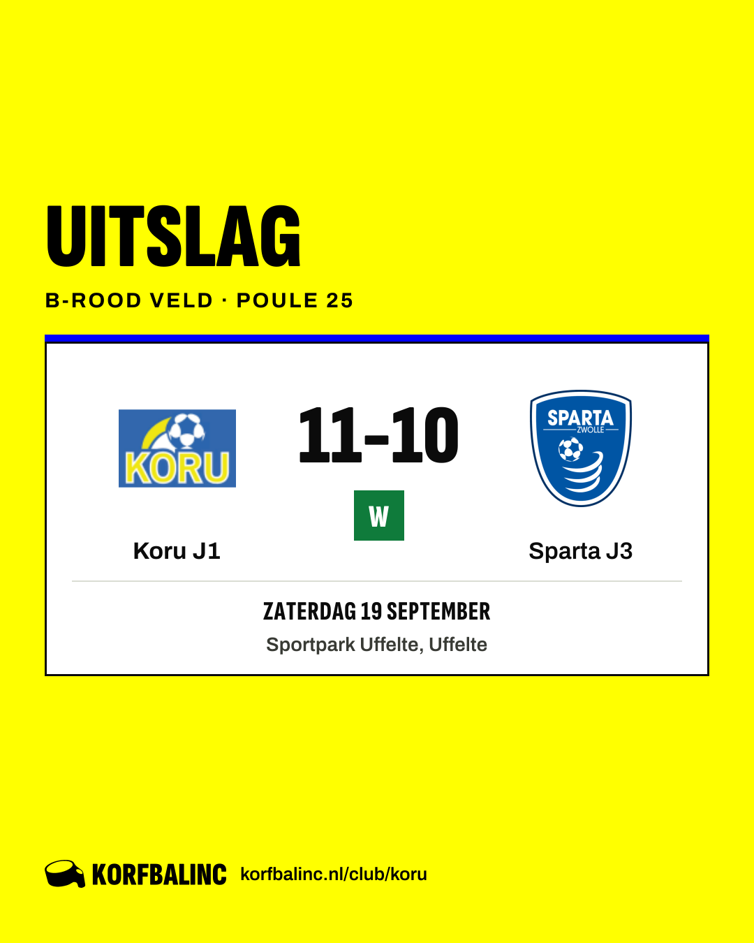 Koru J1 - Sparta J3