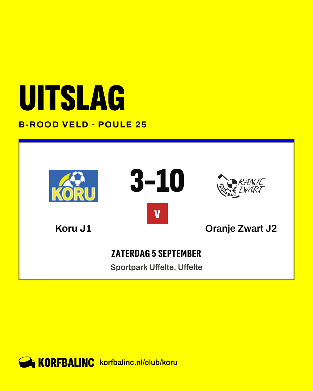 Koru J1 - Oranje Zwart J2