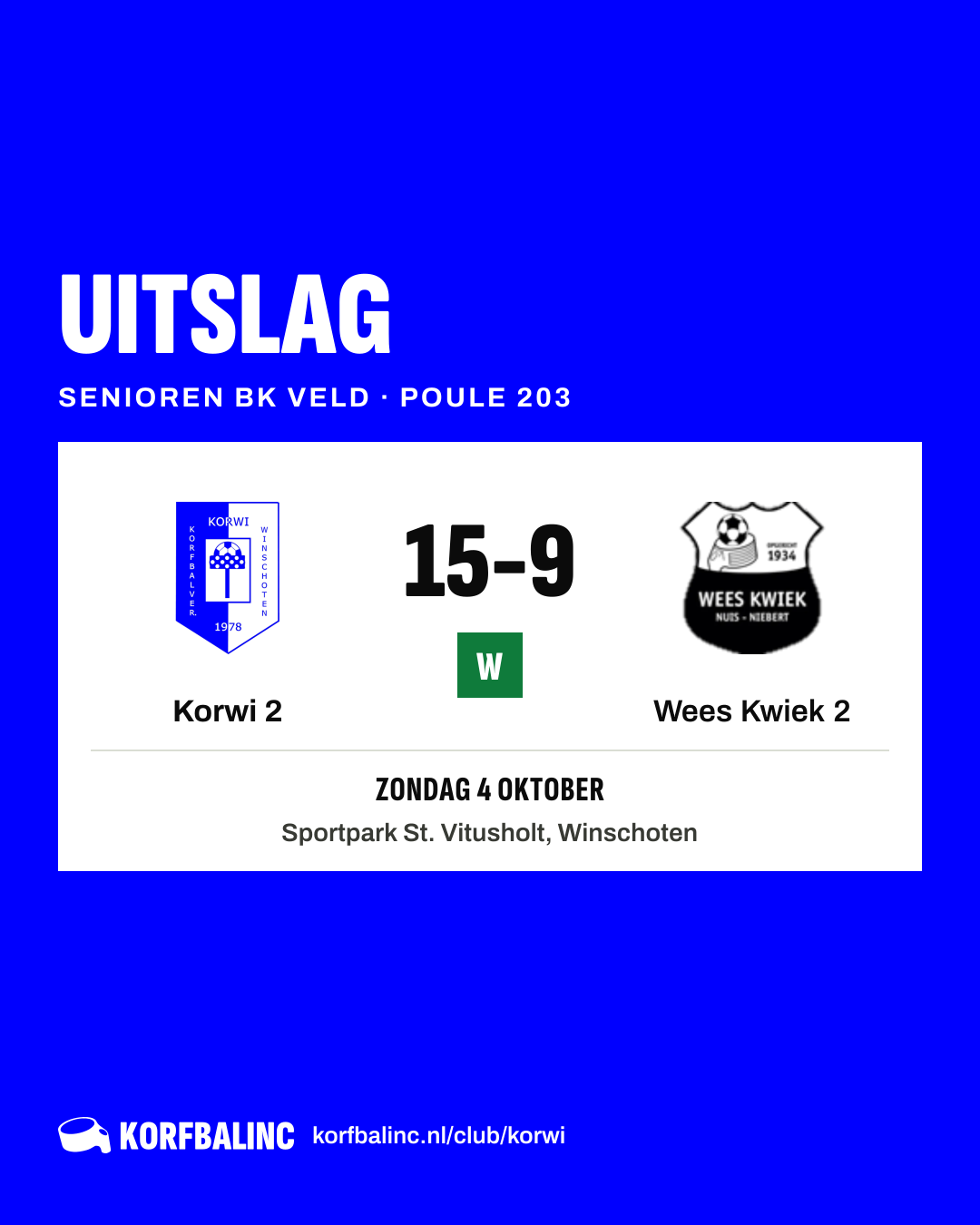 Korwi 2 - Wees Kwiek 2