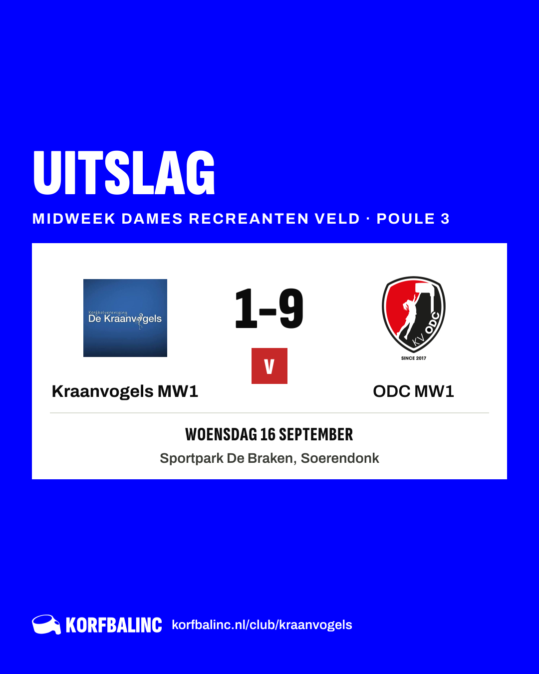 Kraanvogels MW1 - ODC MW1