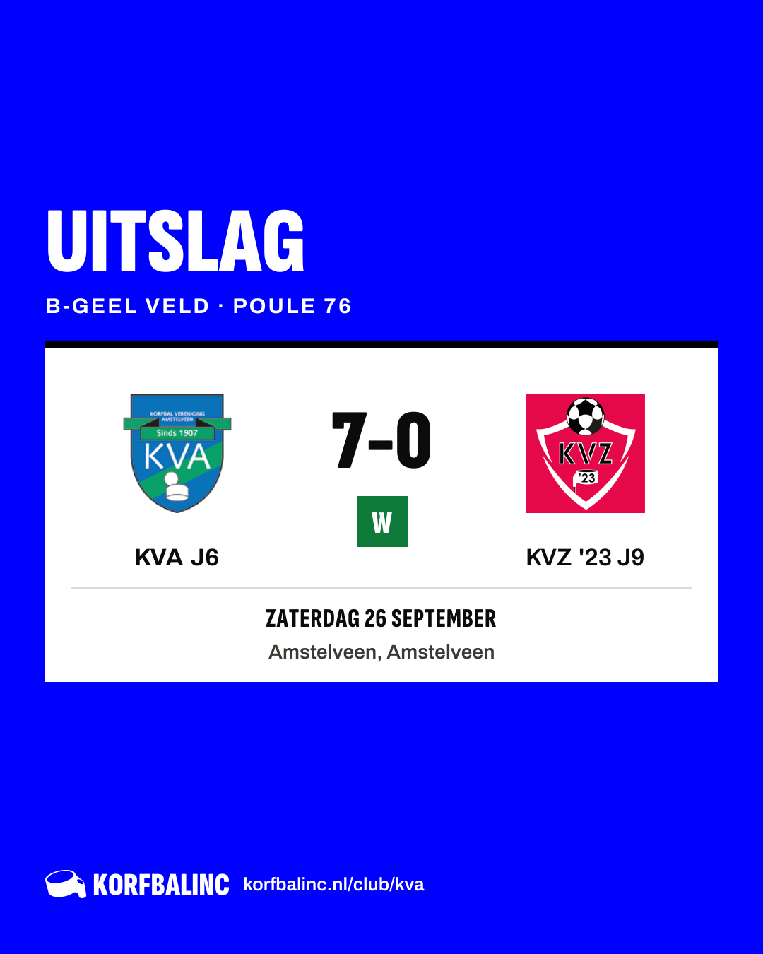 KVA J6 - KVZ '23 J9