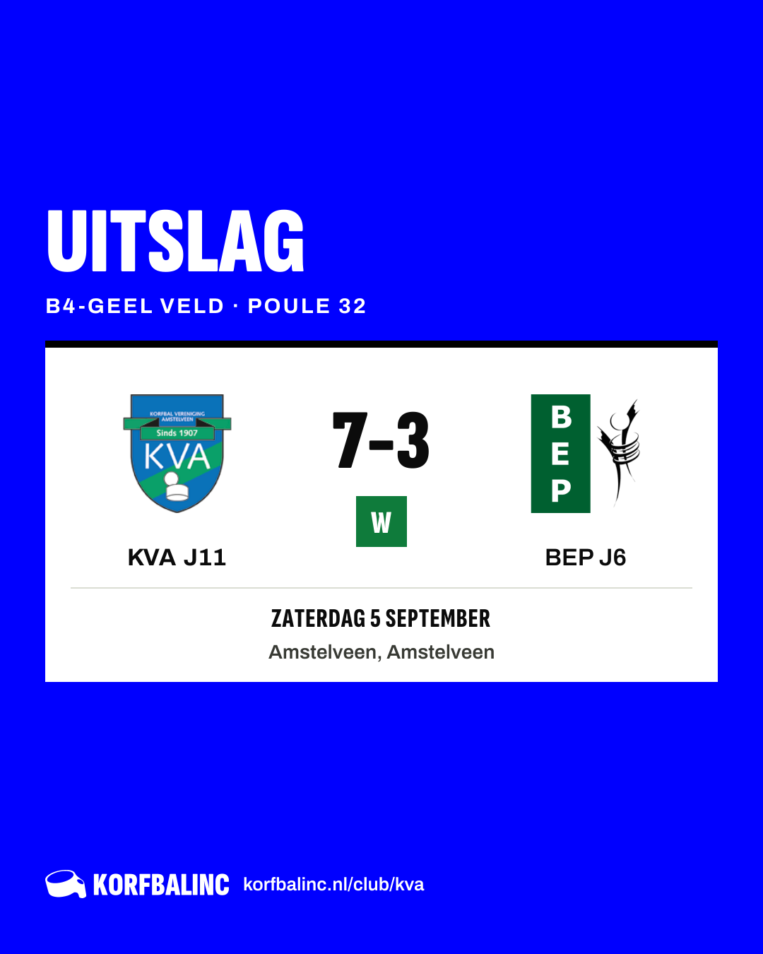 KVA J11 - BEP J6
