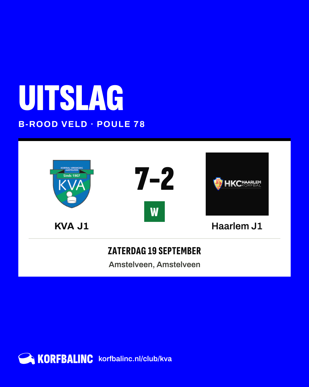 KVA J1 - Haarlem J1