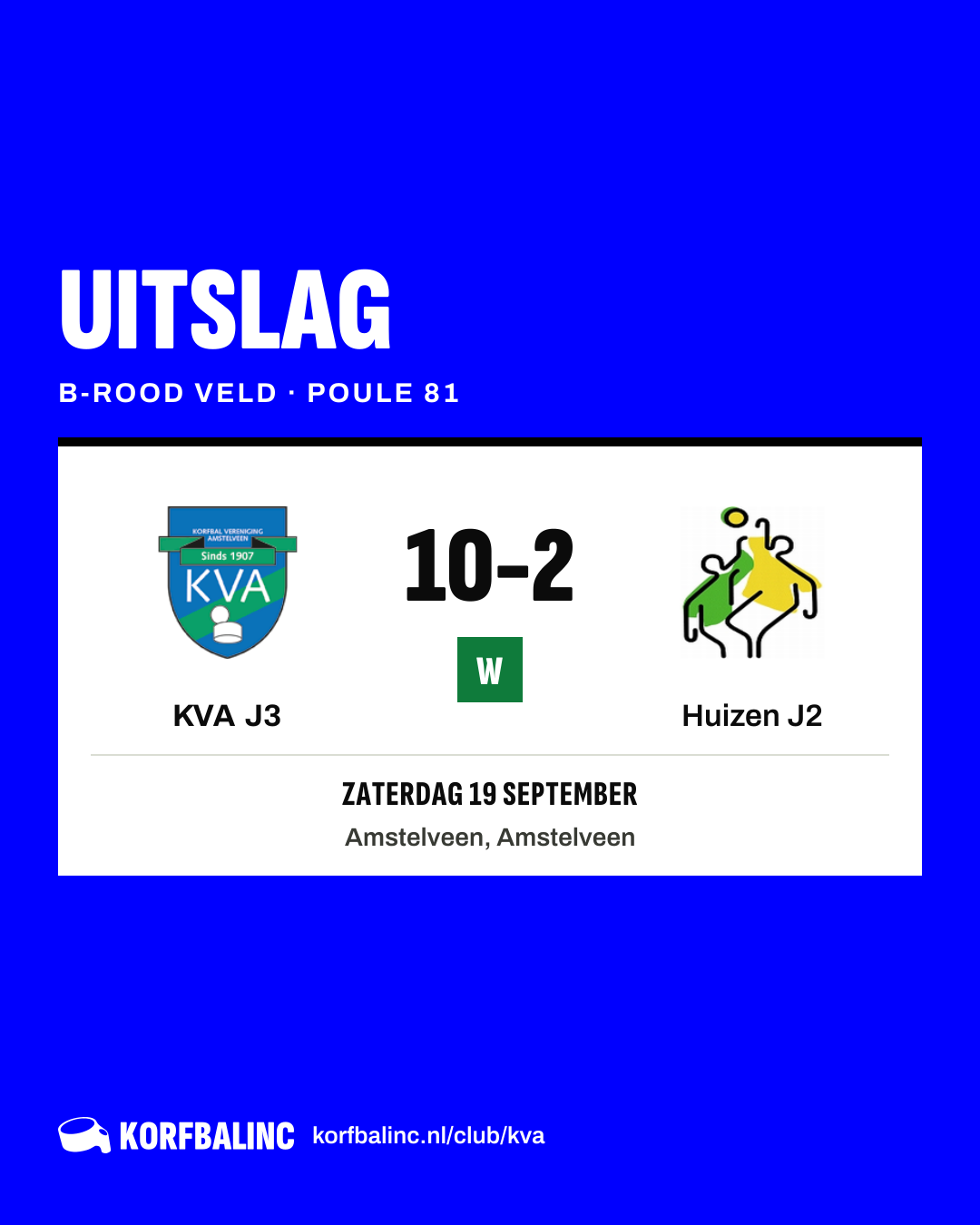 KVA J3 - Huizen J2