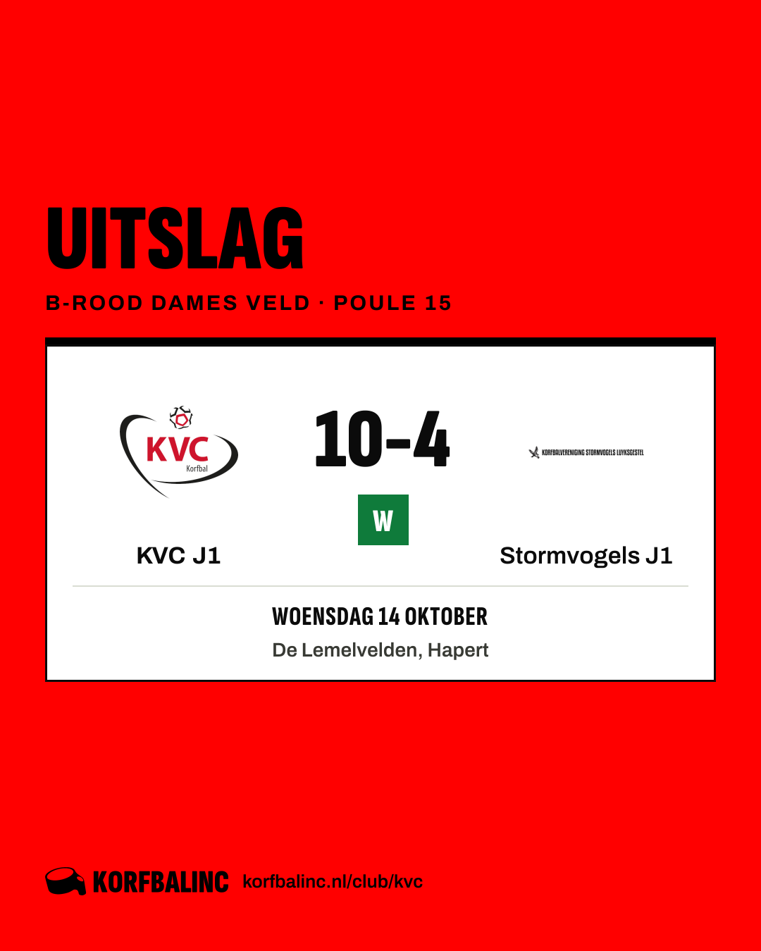 KVC J1 - Stormvogels J1
