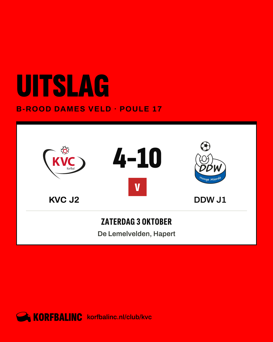 KVC J2 - DDW J1