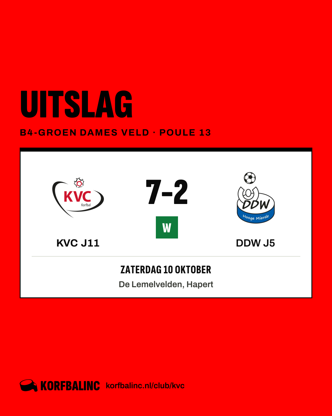 KVC J11 - DDW J5