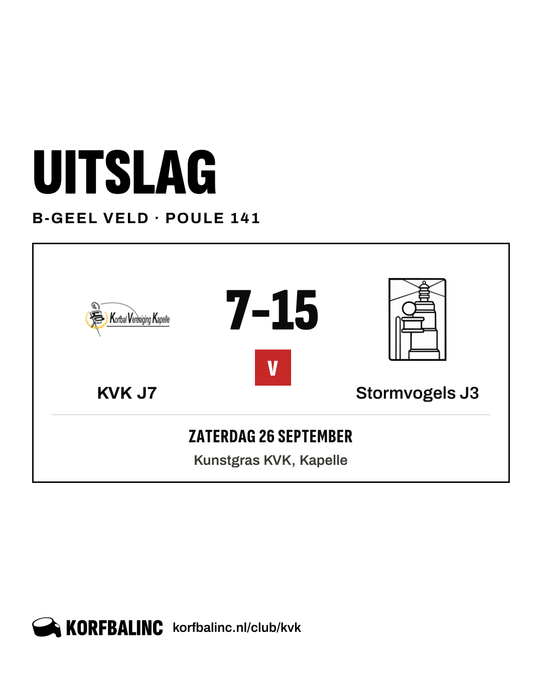 KVK J7 - Stormvogels J3