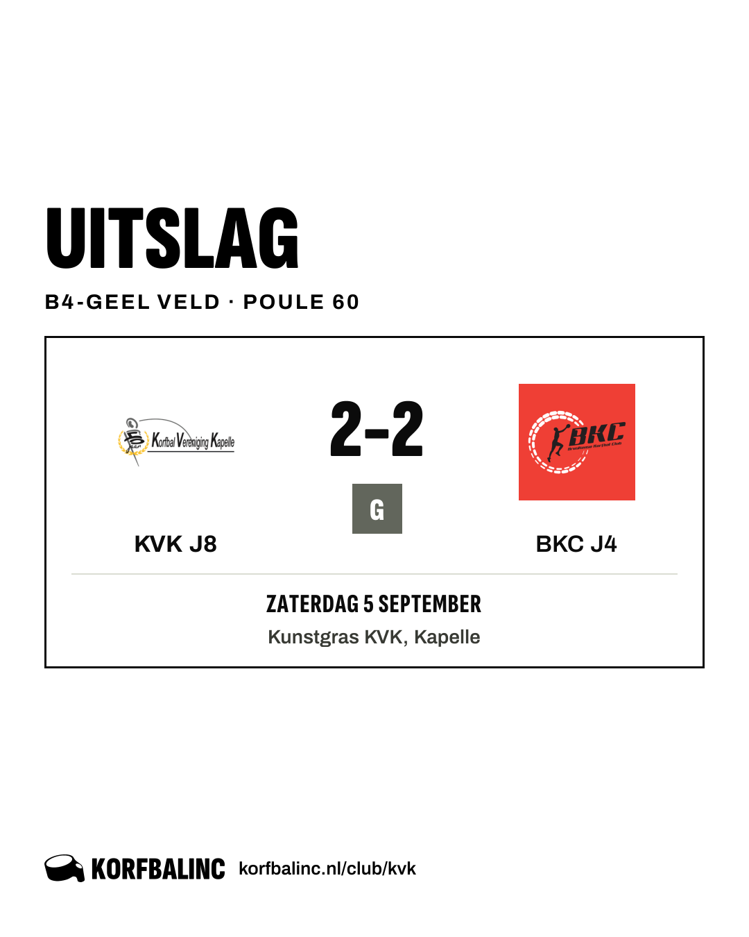 KVK J8 - BKC J4