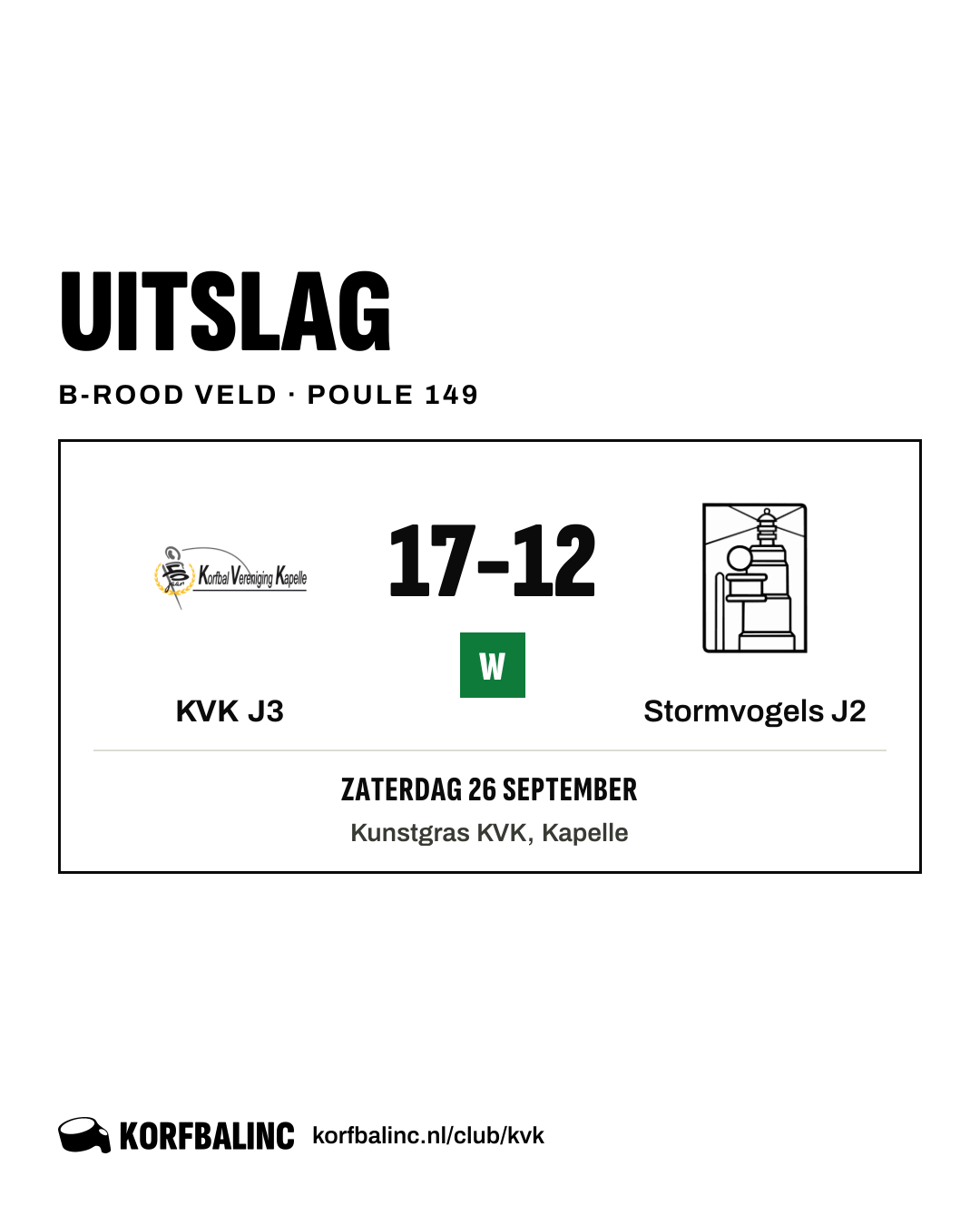 KVK J3 - Stormvogels J2
