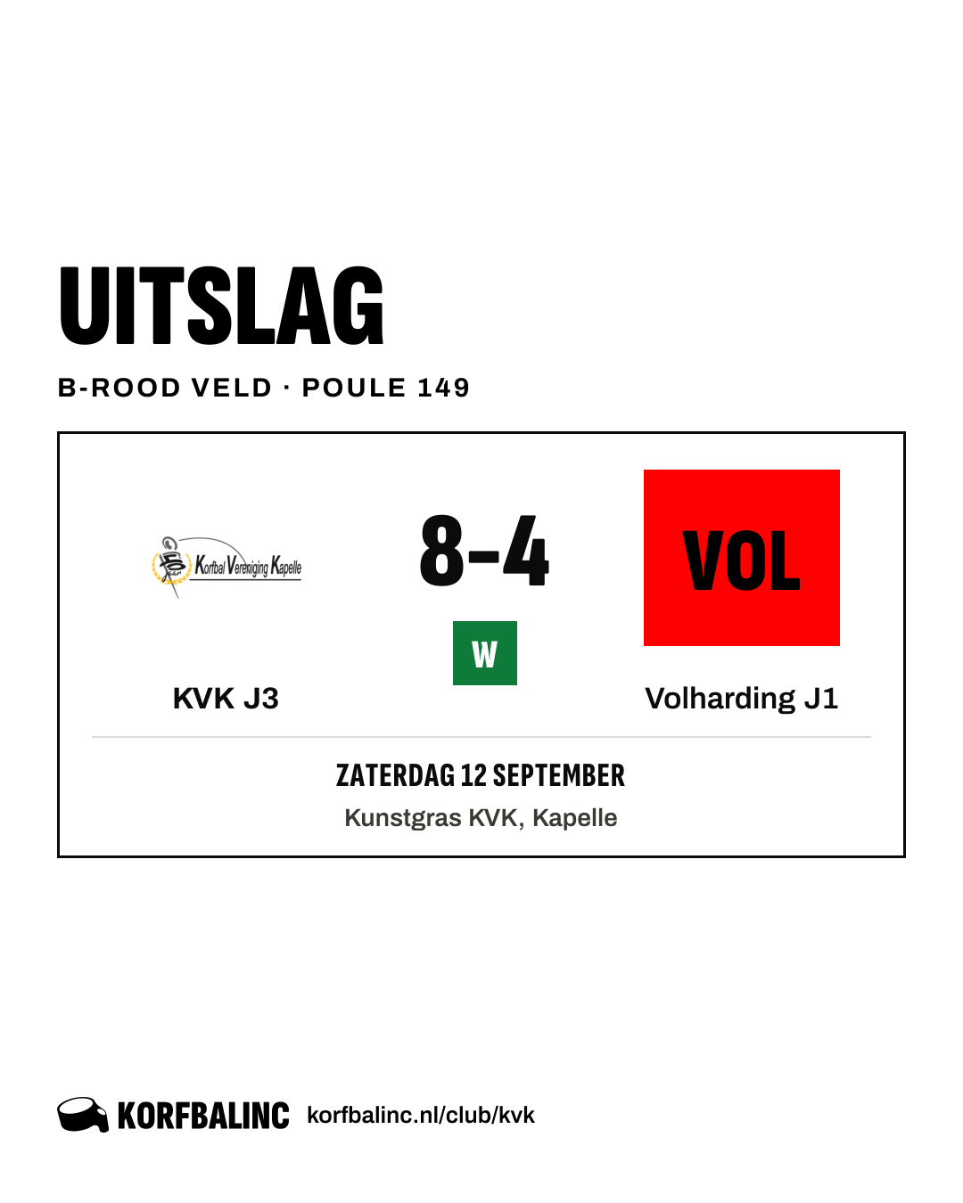 KVK J3 - Volharding J1
