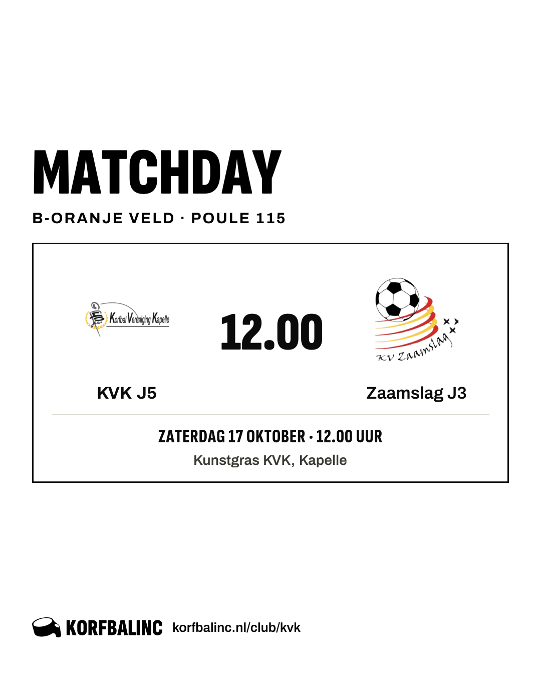 KVK J5 - Zaamslag J3