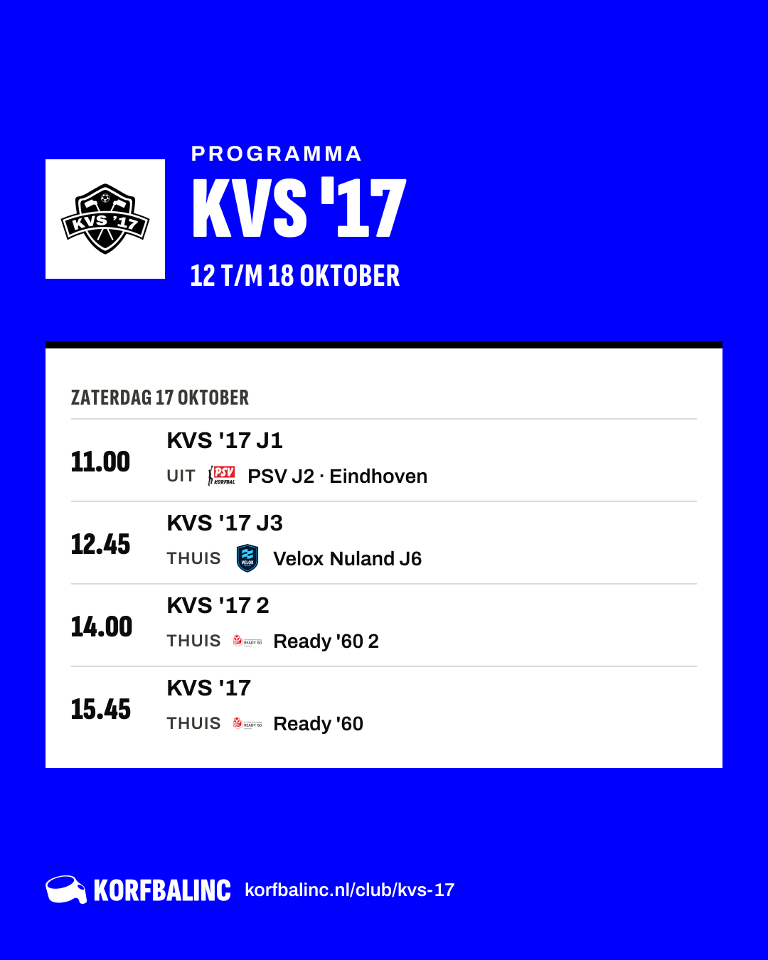 Uitslagen KVS '17