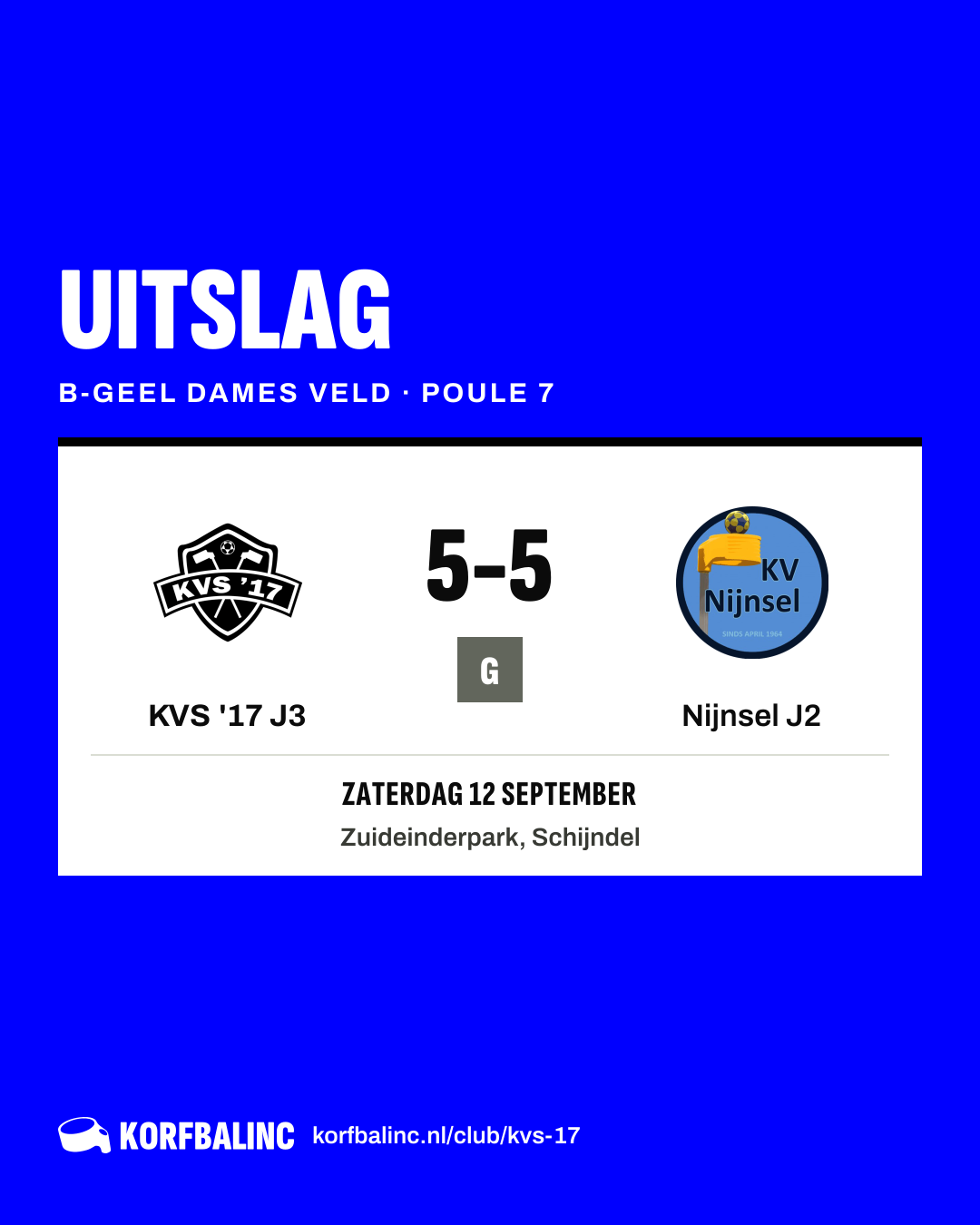 KVS '17 J3 - Nijnsel J2