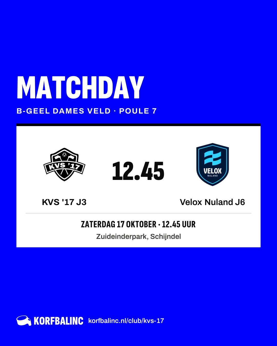 KVS '17 J3 - Velox Nuland J6