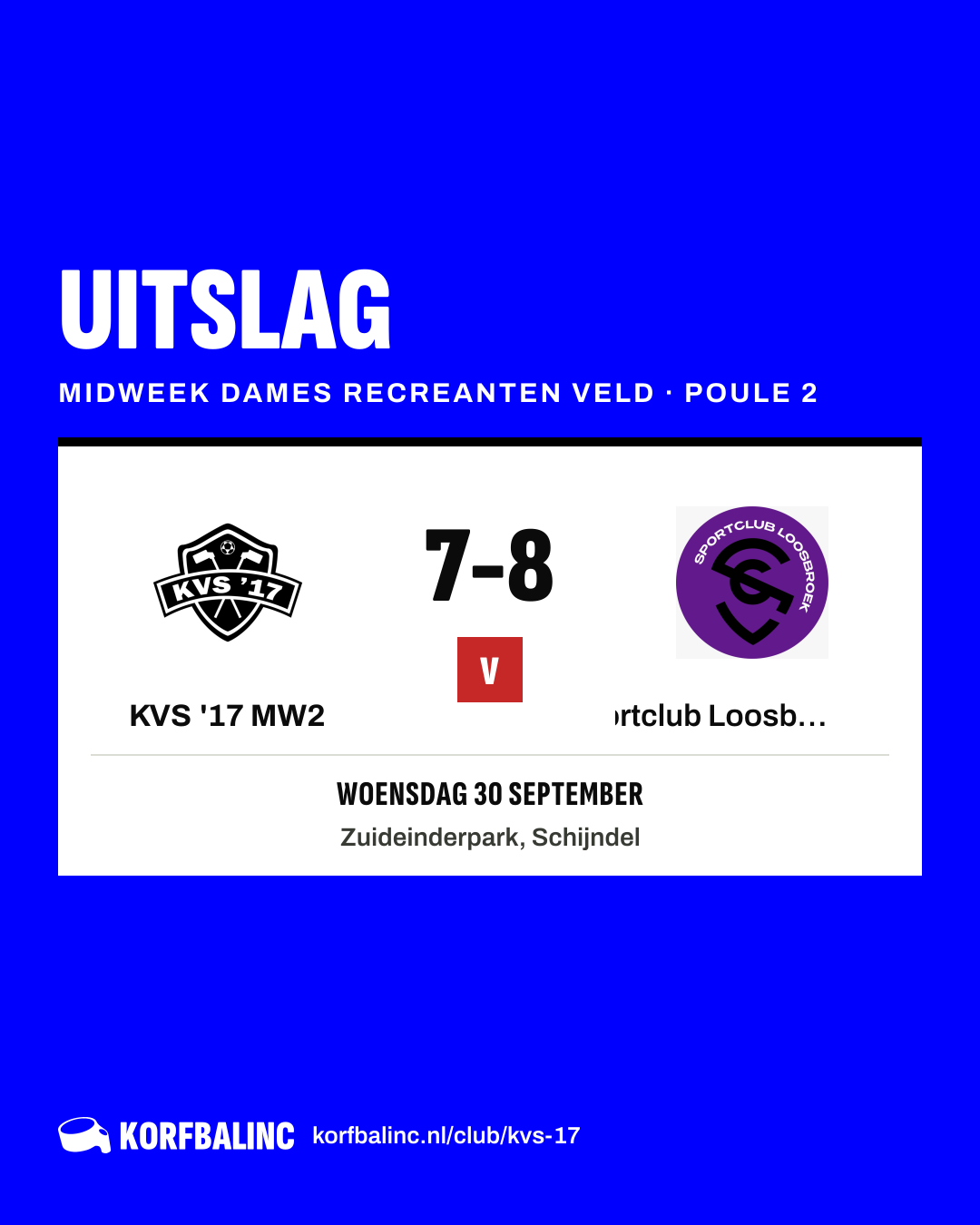 KVS '17 MW2 - Sportclub Loosbroek MW2