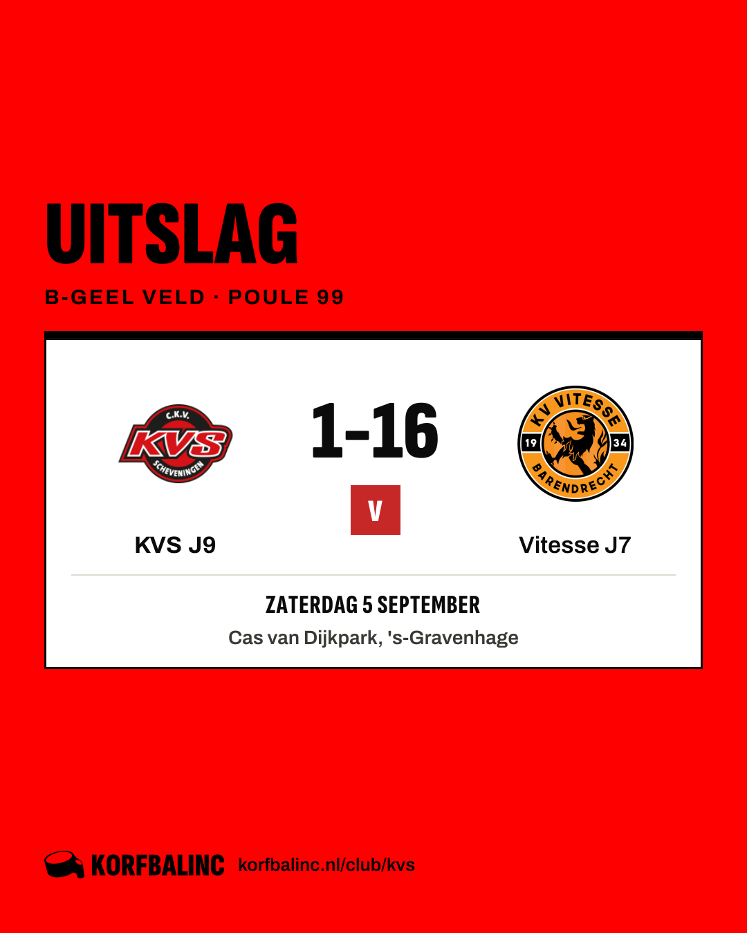 KVS J9 - Vitesse J7