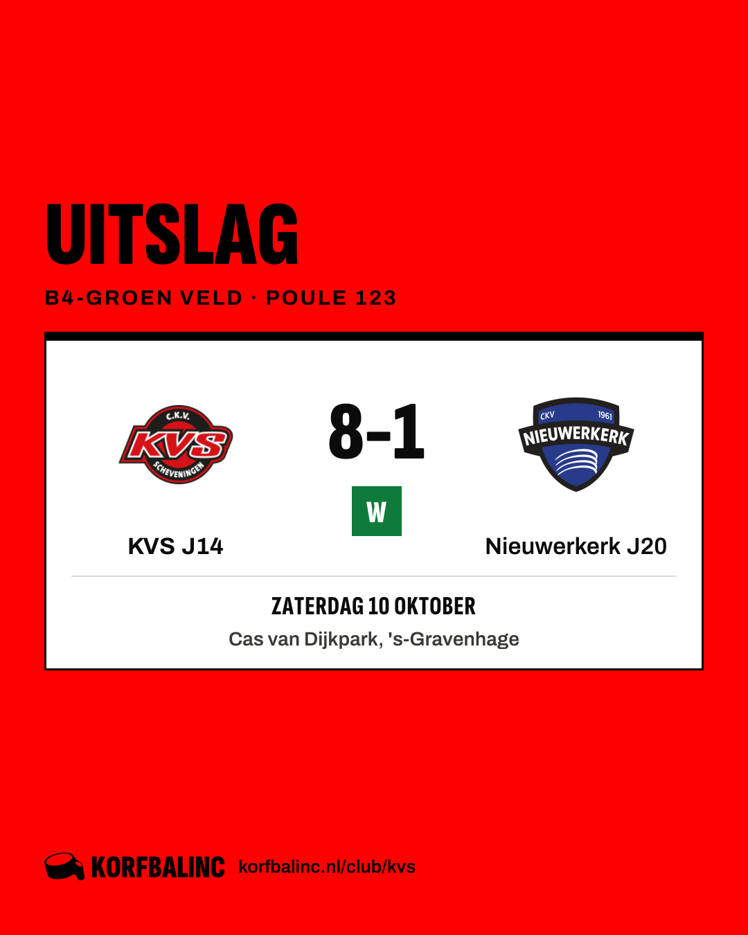KVS J14 - Nieuwerkerk J20