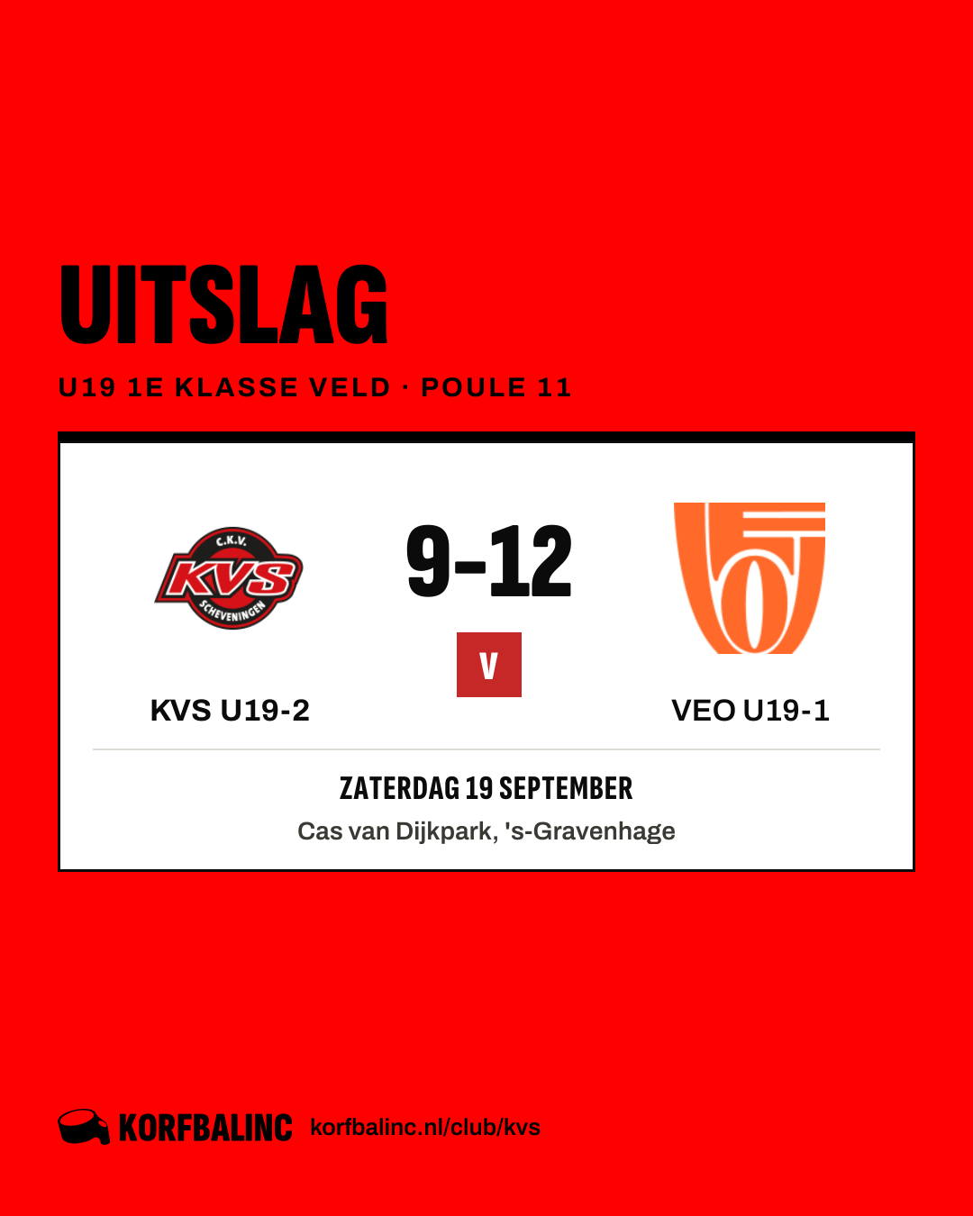 KVS U19-2 - VEO U19-1