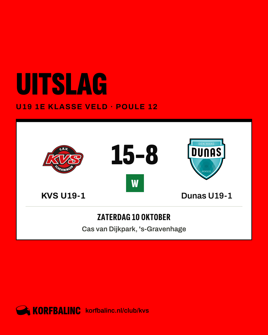 KVS U19-1 - Dunas U19-1