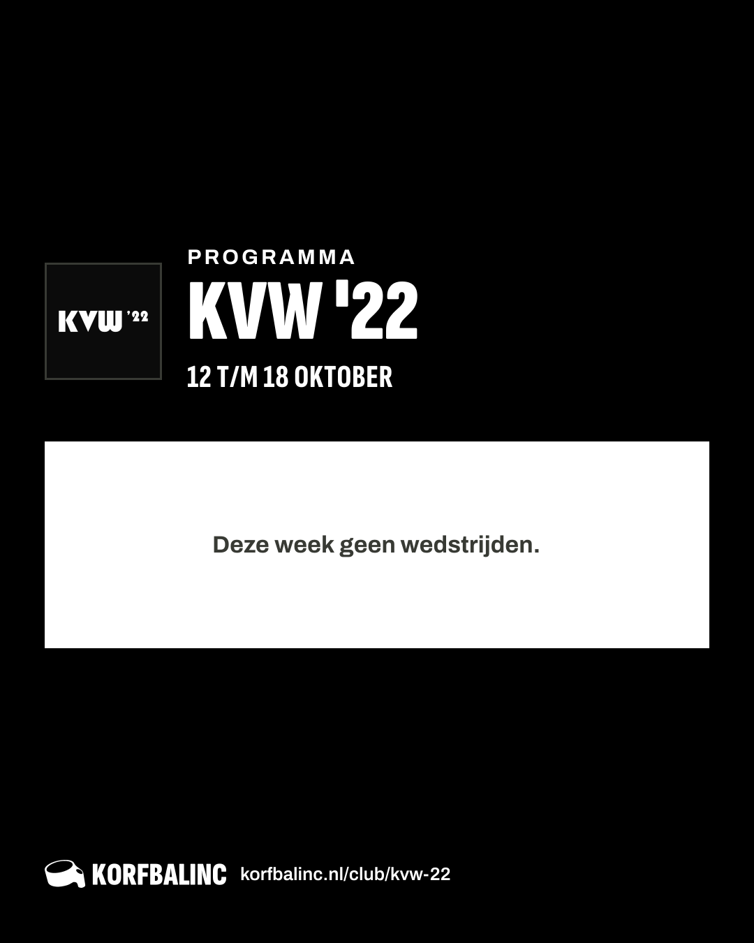 Uitslagen KVW '22