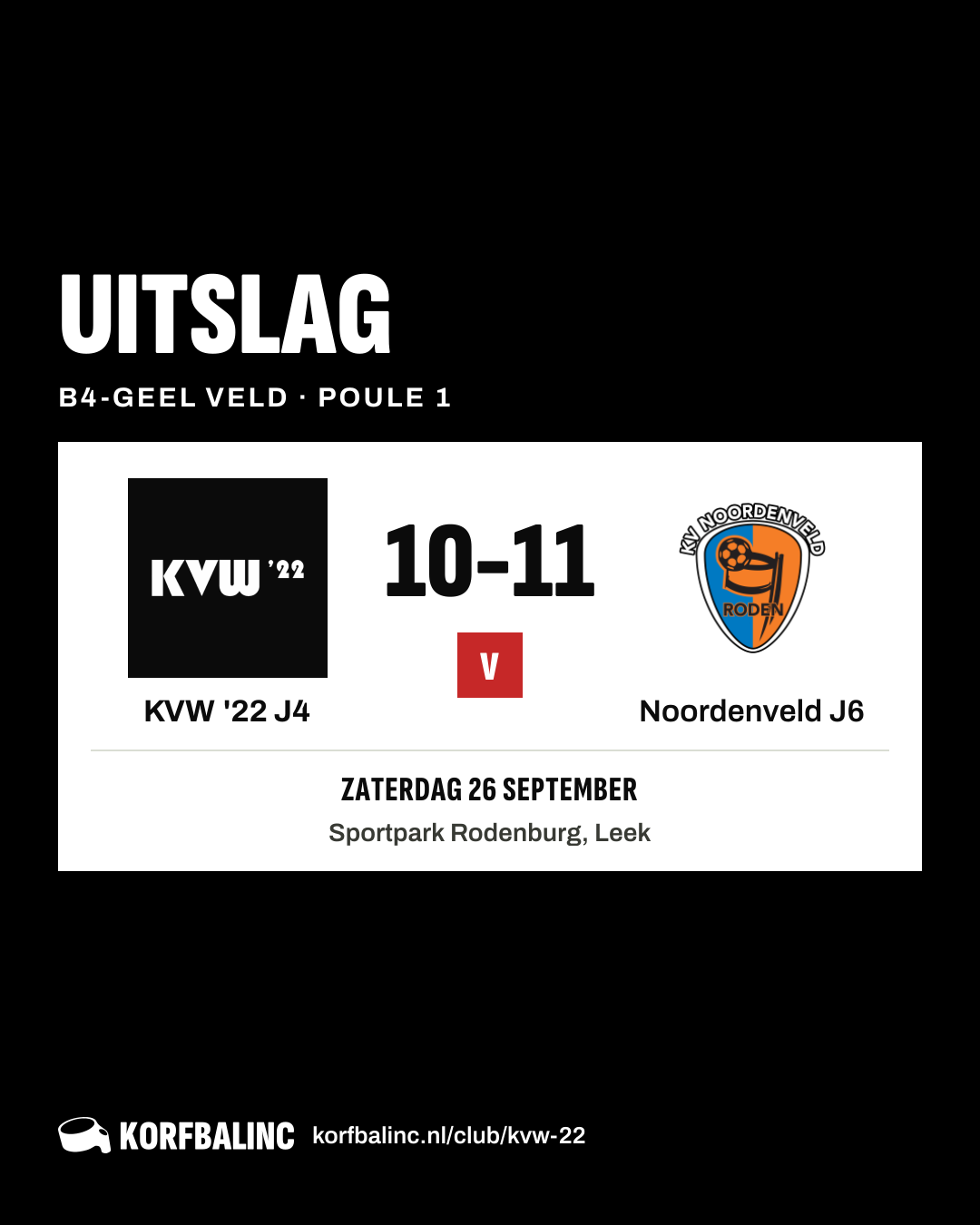 KVW '22 J4 - Noordenveld J6