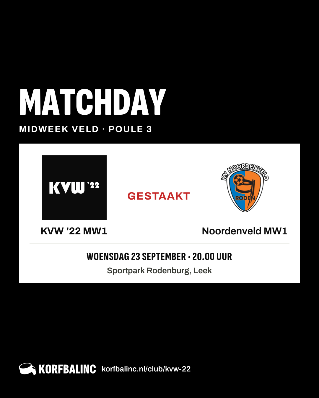 KVW '22 MW1 - Noordenveld MW1