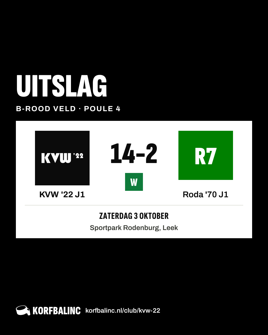 KVW '22 J1 - Roda '70 J1