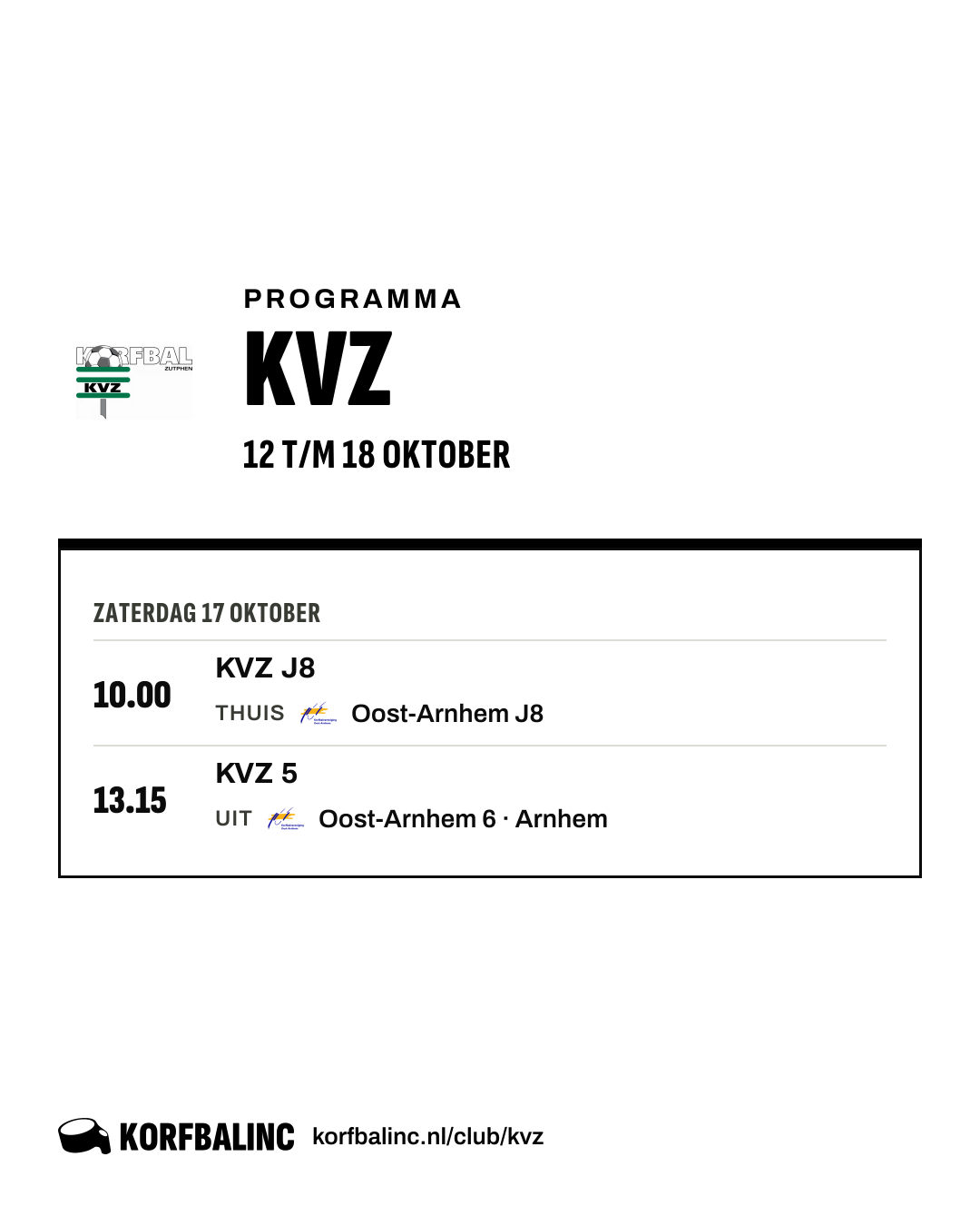 Uitslagen KVZ
