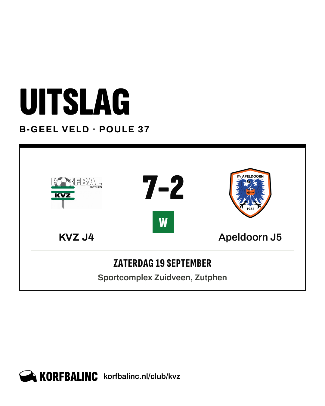 KVZ J4 - Apeldoorn J5
