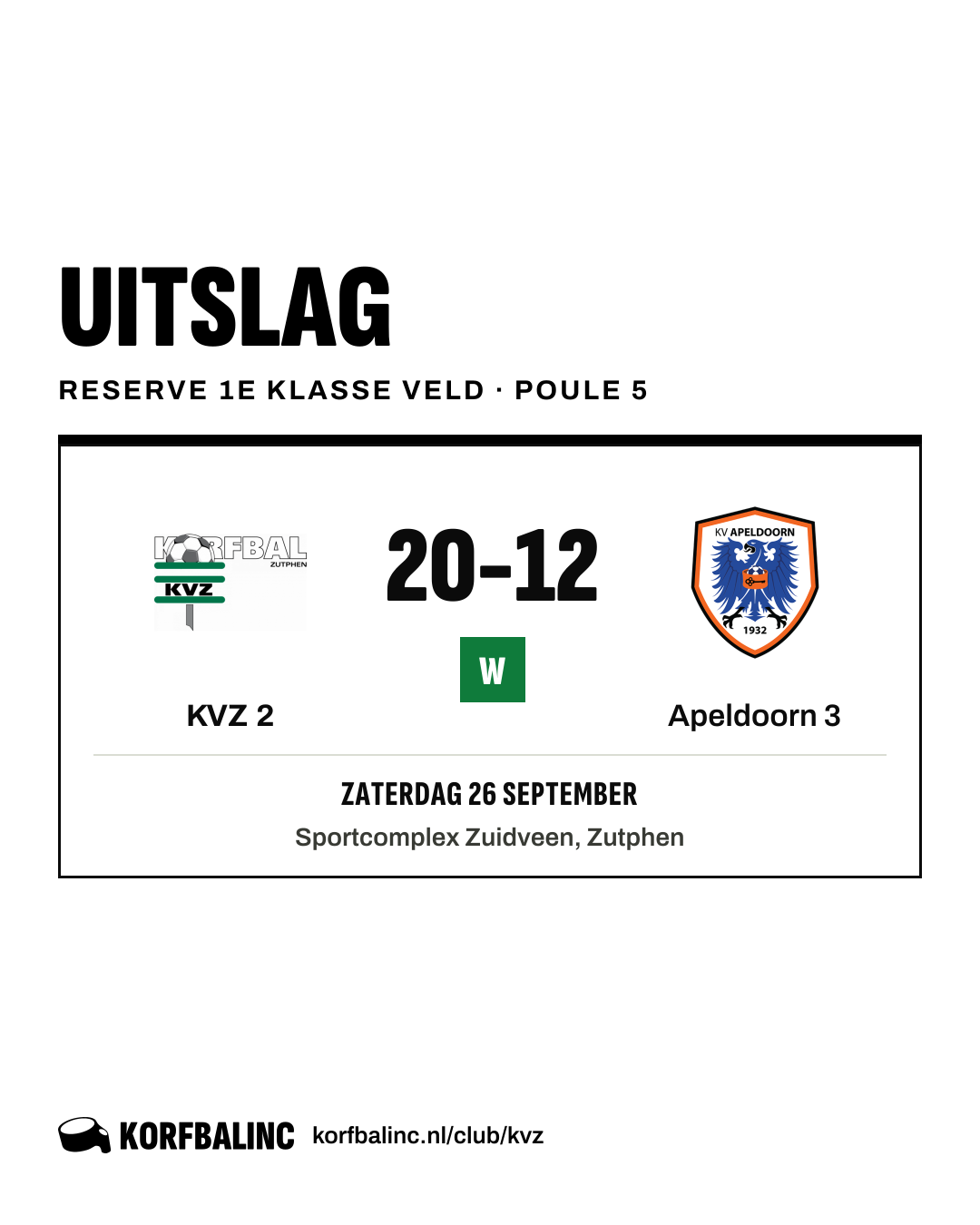 KVZ 2 - Apeldoorn 3