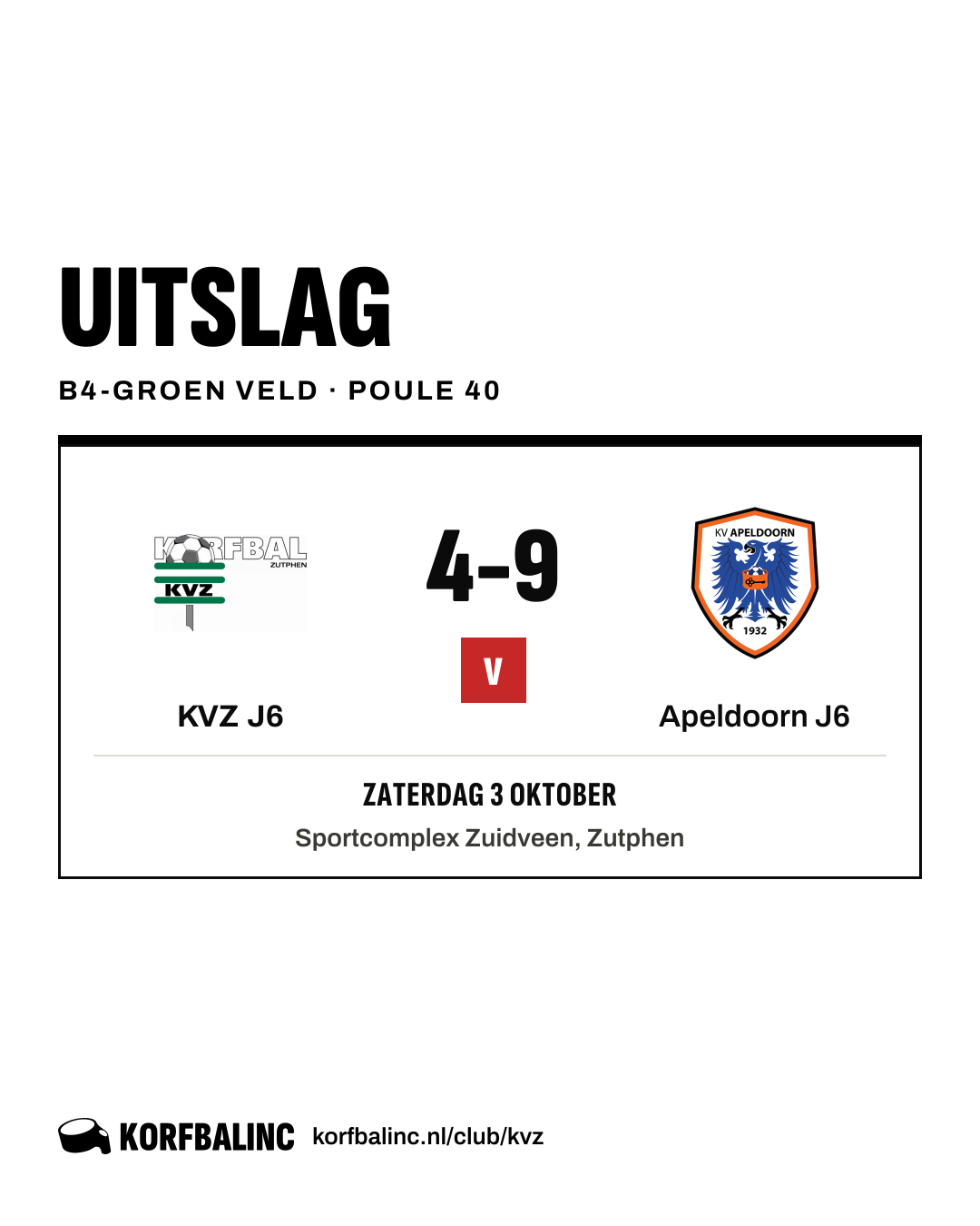 KVZ J6 - Apeldoorn J6