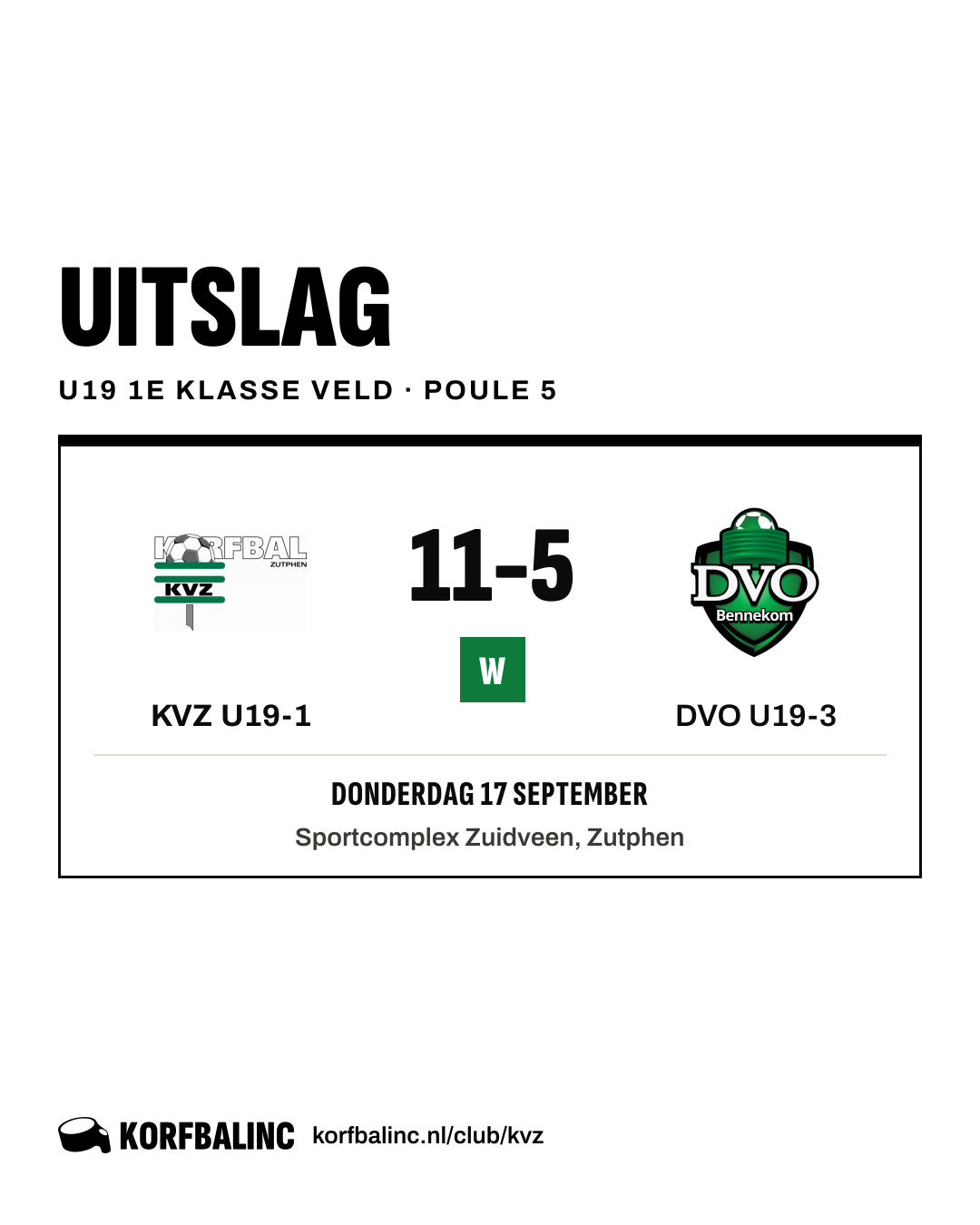 KVZ U19-1 - DVO U19-3