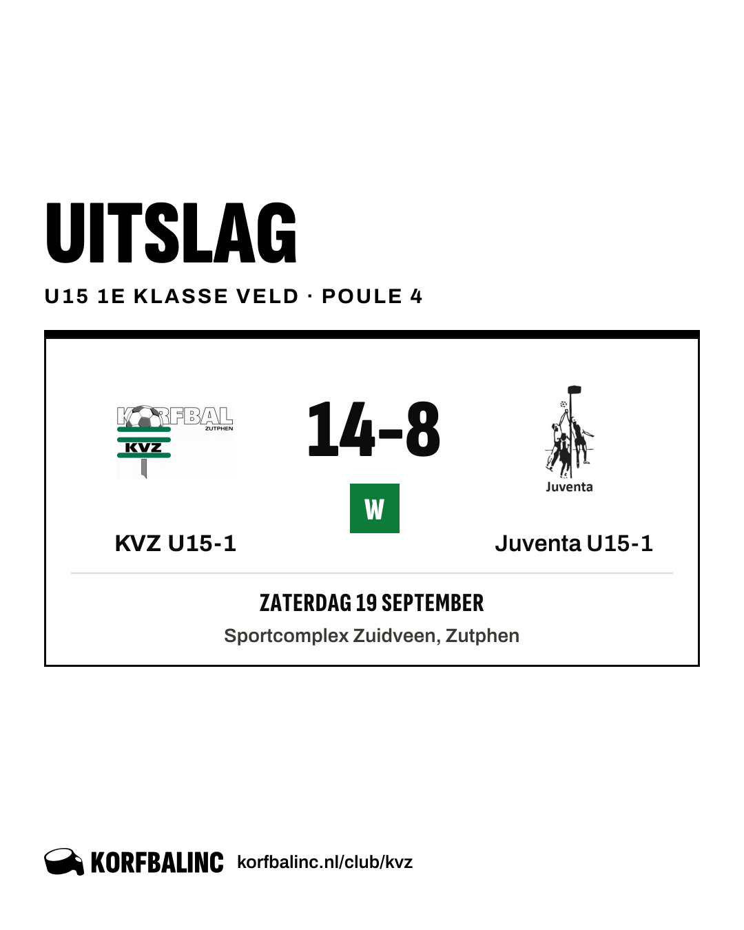 KVZ U15-1 - Juventa U15-1