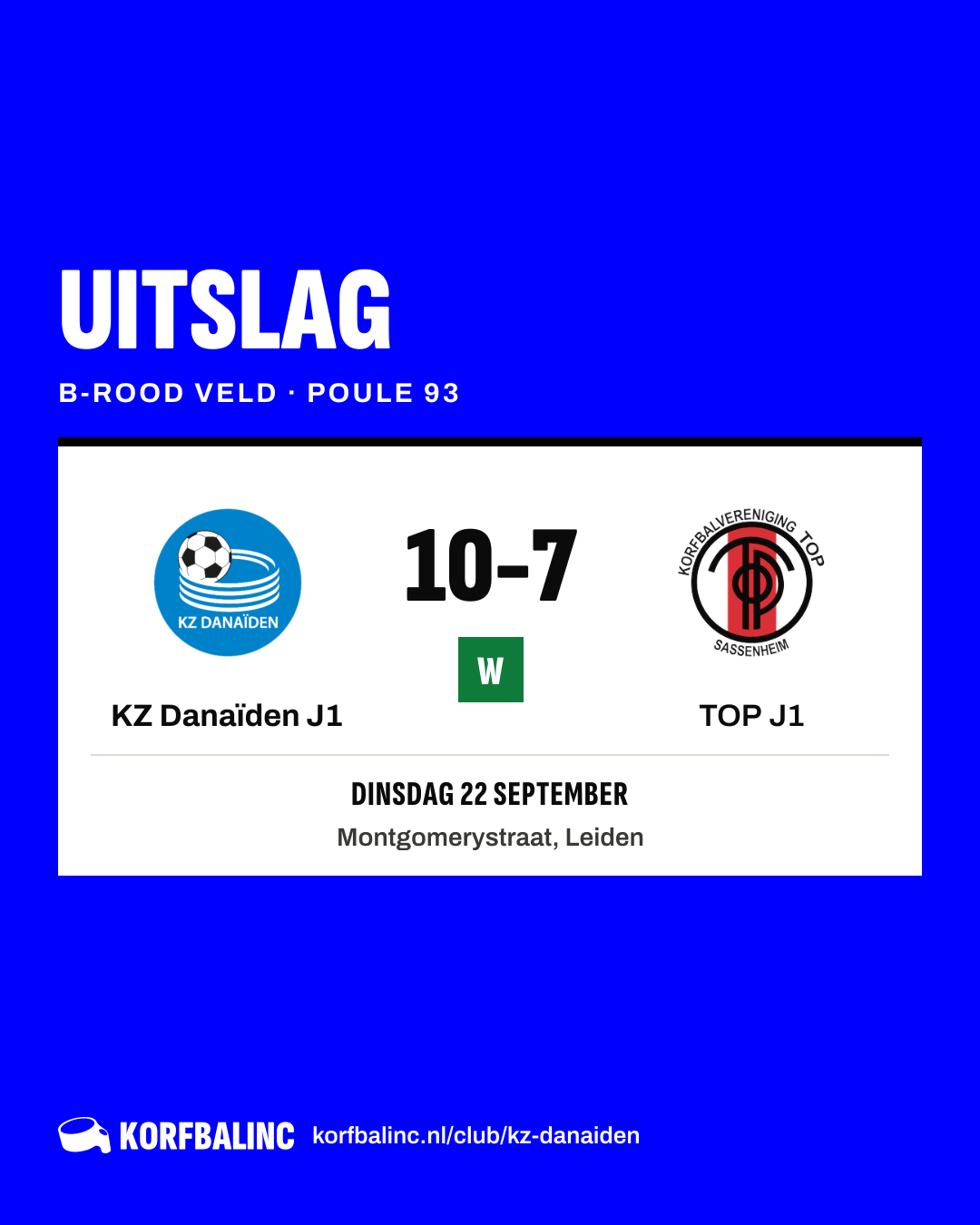 KZ Danaïden J1 - TOP J1