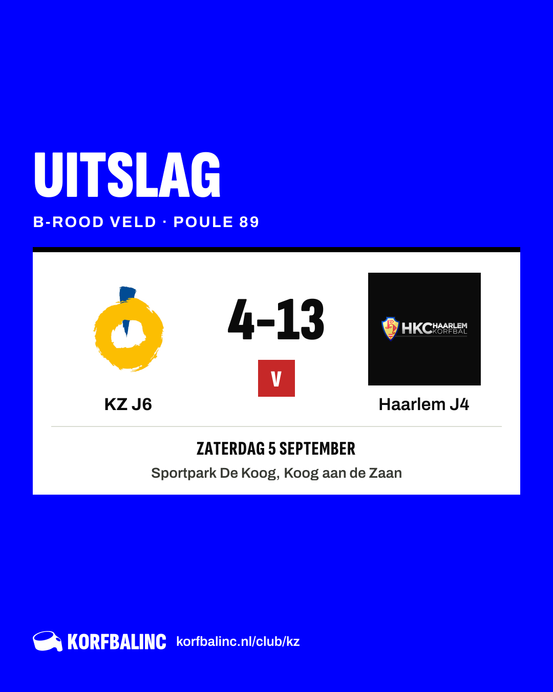 KZ J6 - Haarlem J4