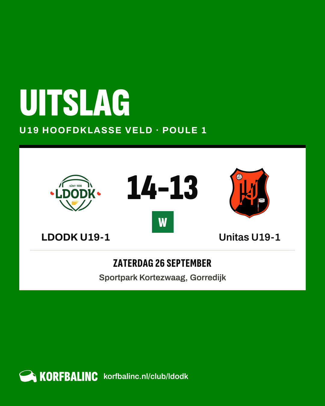 LDODK U19-1 - Unitas U19-1