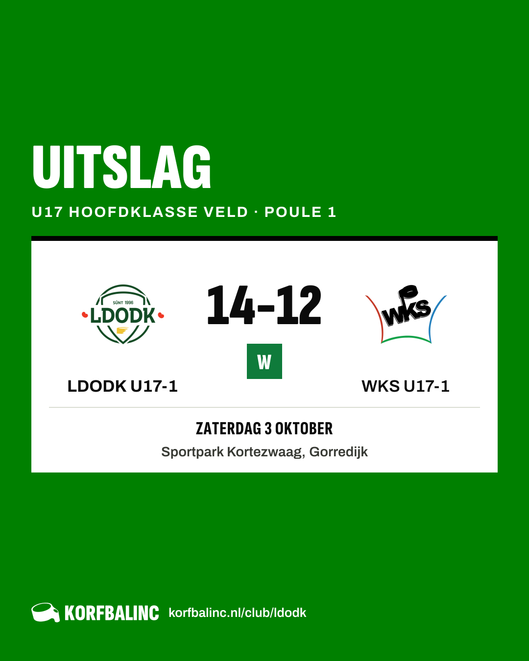 LDODK U17-1 - WKS U17-1