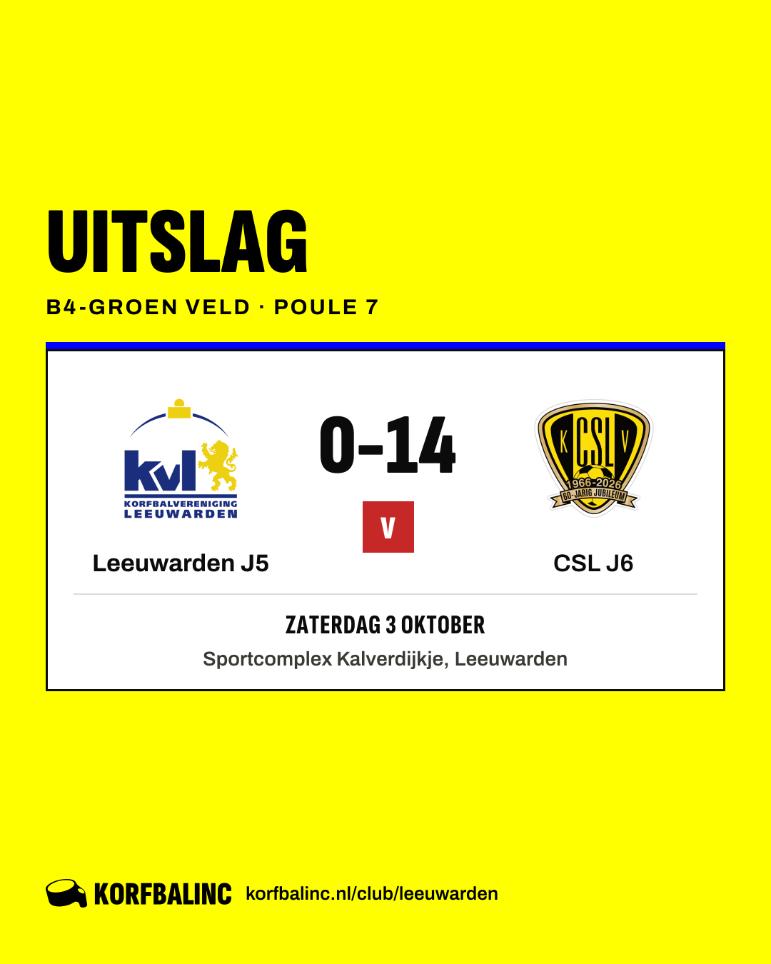 Leeuwarden J5 - CSL J6