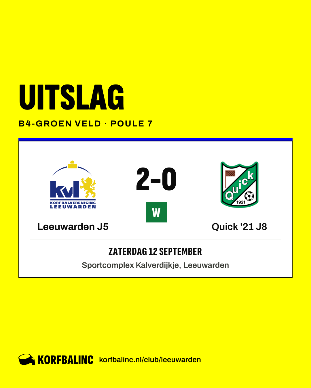 Leeuwarden J5 - Quick '21 J8