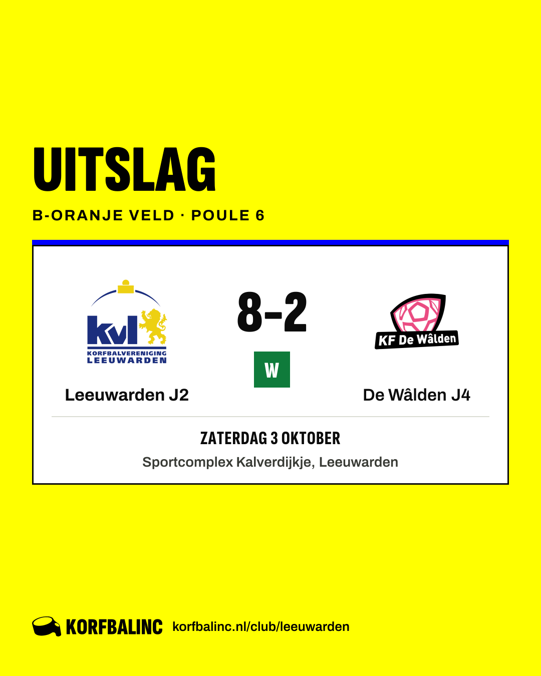 Leeuwarden J2 - De Wâlden J4