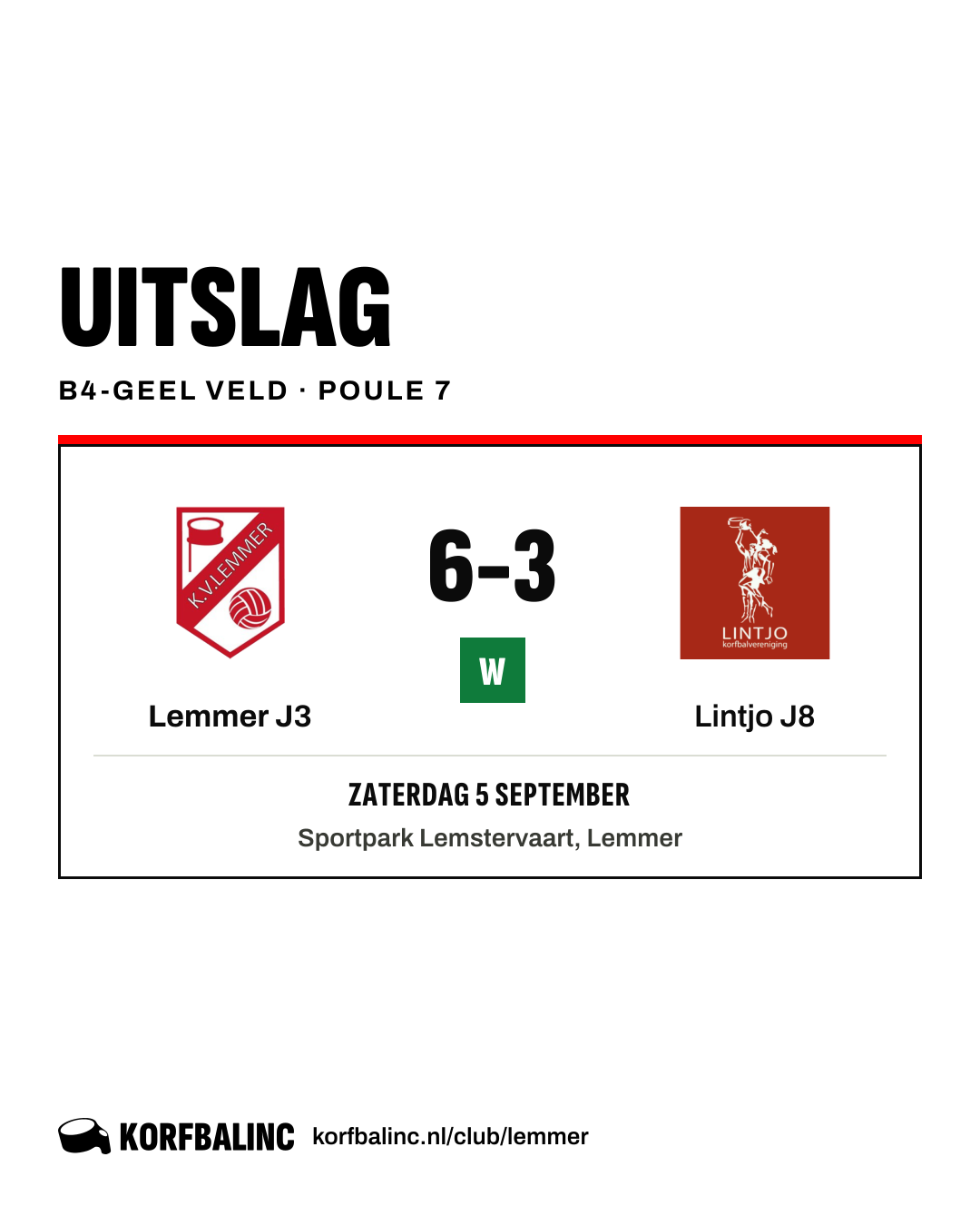 Lemmer J3 - Lintjo J8