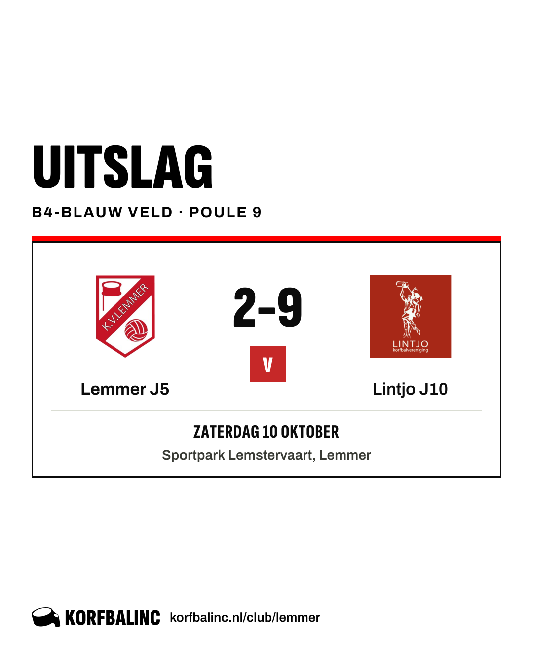 Lemmer J5 - Lintjo J10