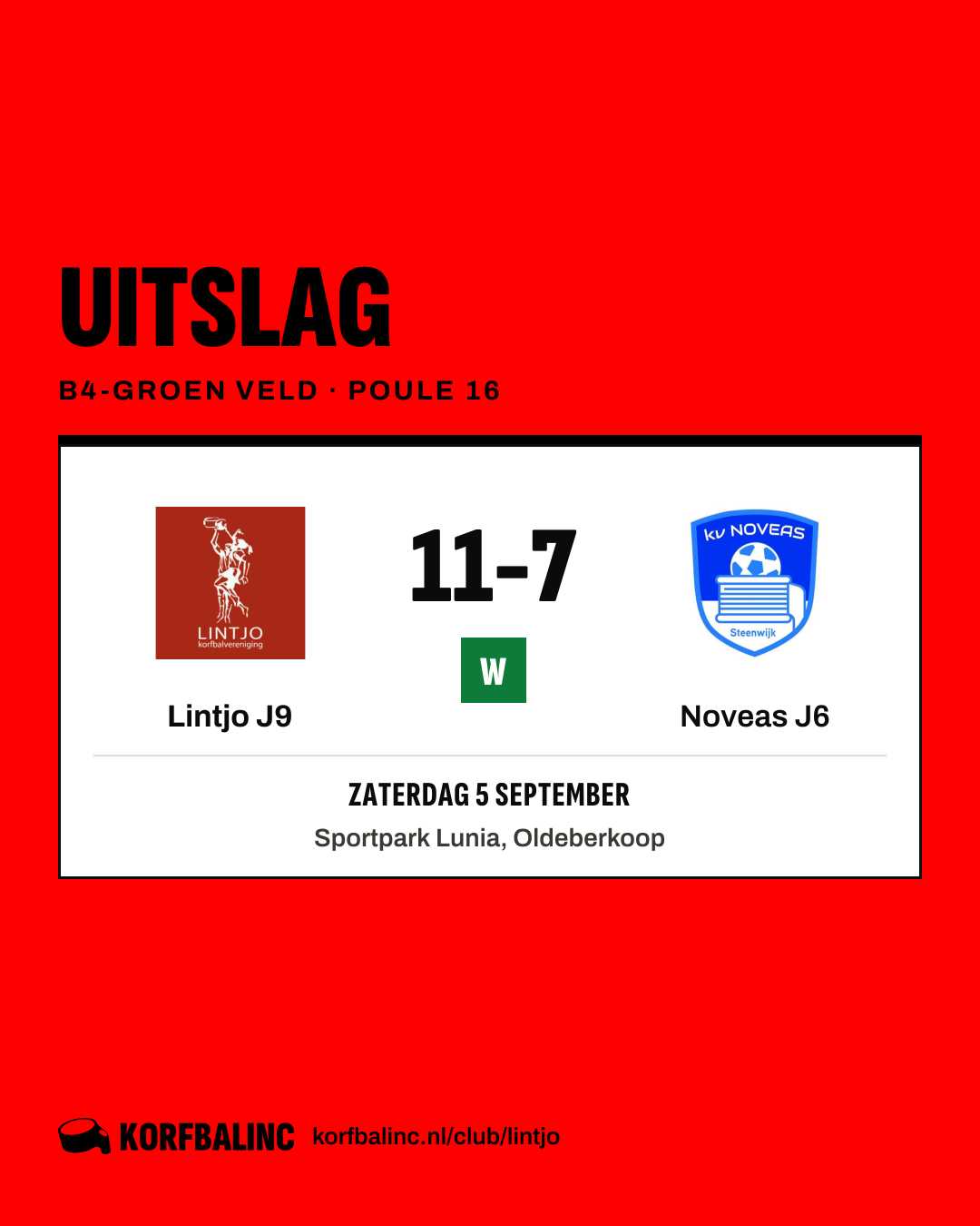 Lintjo J9 - Noveas J6