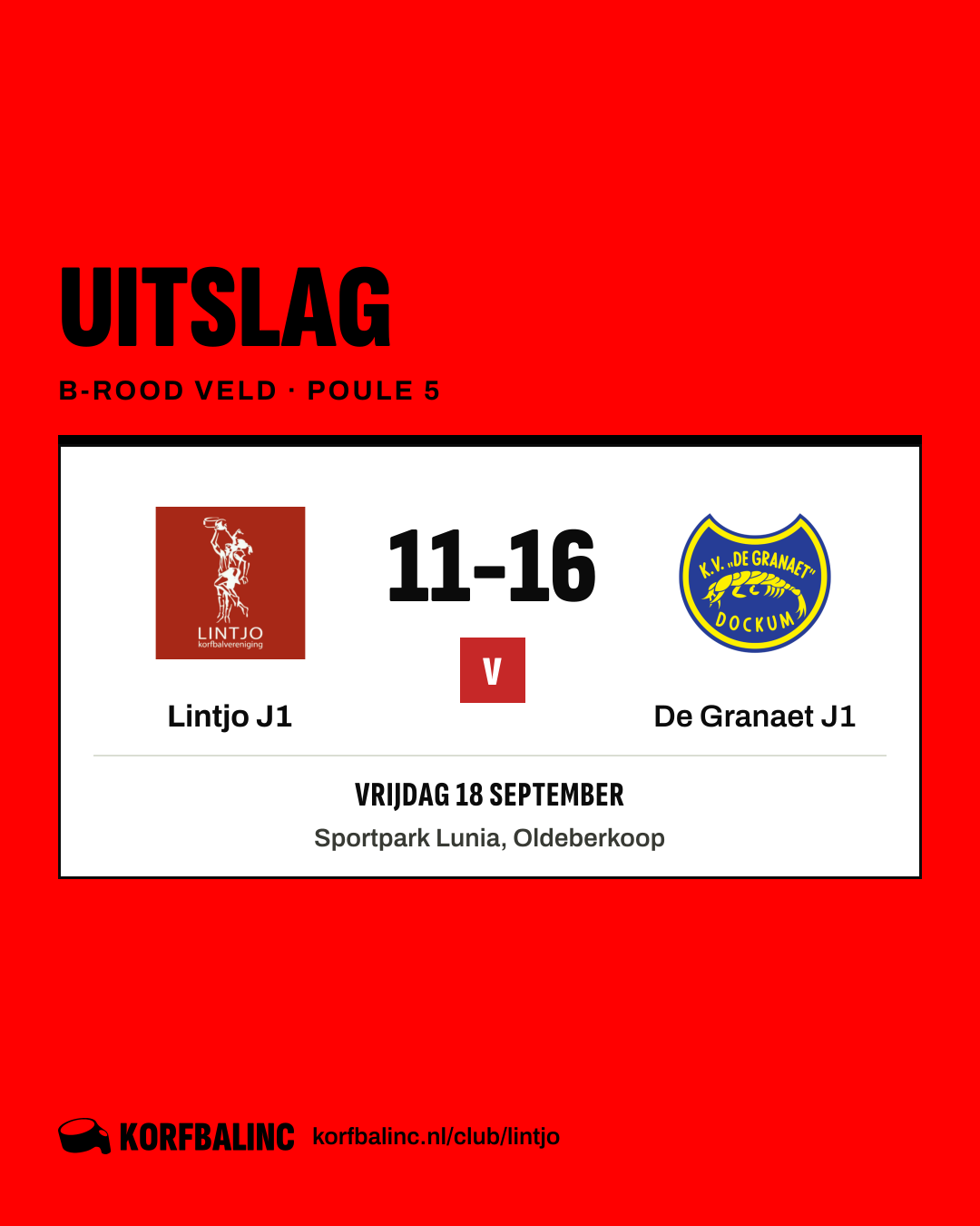 Lintjo J1 - De Granaet J1