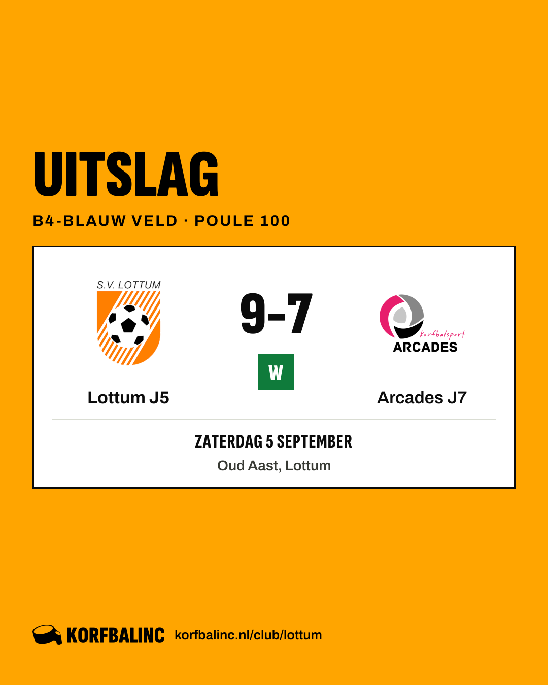 Lottum J5 - Arcades J7