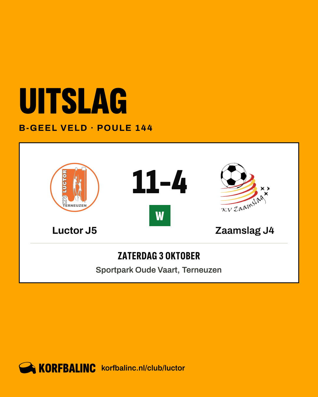 Luctor J5 - Zaamslag J4