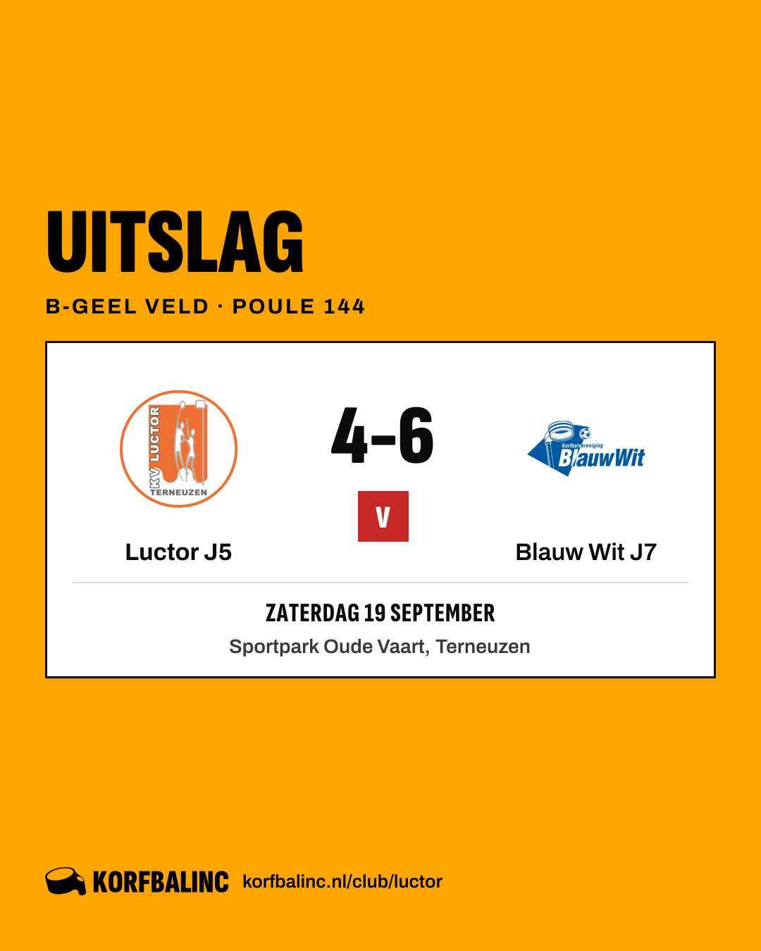 Luctor J5 - Blauw Wit J7